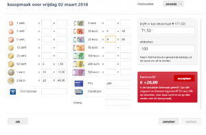 kas overschot voorbeeld in salonhub
