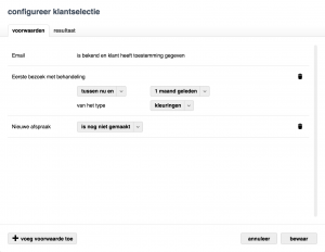 gegevens overzicht salonhub