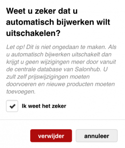 weet u het zeker pop up salonhub