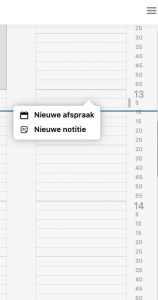 nieuwe afspraak maken in salonhub