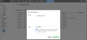 email adres fout voorbeeld salonhub