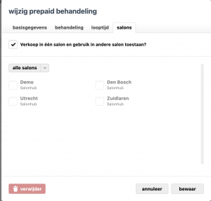 wijzigingen voor prepaid betalingen in behandeling