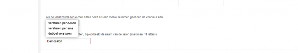 mail herinnering aanmaken