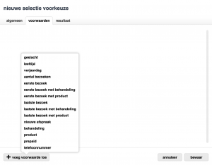 salonhub voorwaarden voor klantenselectie