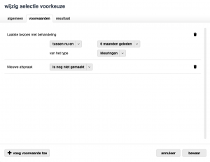 resultaat tabbel salonhub