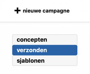 verzonden campagnes bekijken
