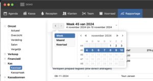 gewenste periode kasstaat