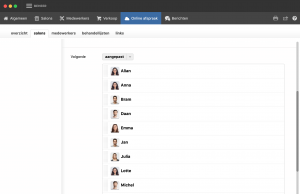 lijst van medewerkers