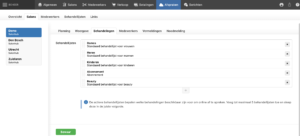 volgorde aanpassen salonhub lijst