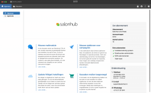 online behandelingen toewijzen op salonniveau