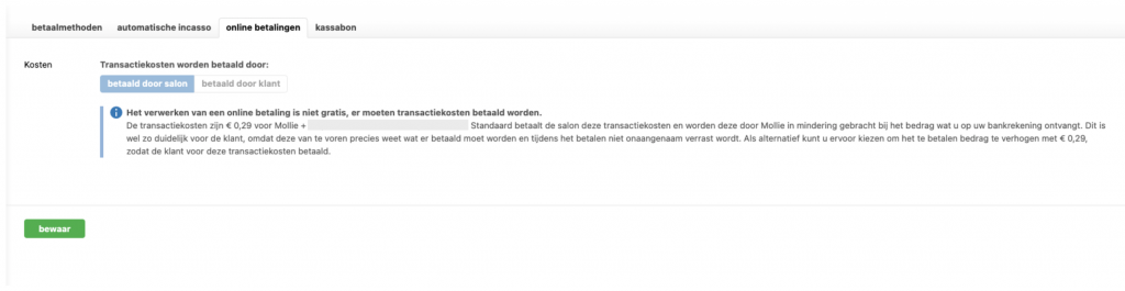 informatie over betaalverzoek