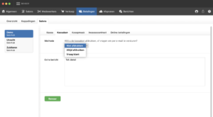 hoe wil je een kassabon ontvangen?