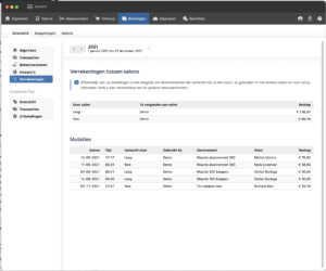 verrekeningen tabbel