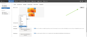 lettertype wijzigen op 2de scherm