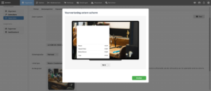 kijken of de achtergrond goed werkt van het 2de scherm