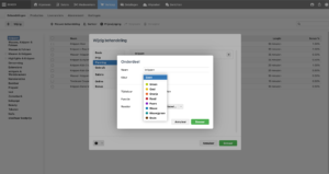 kleuren aanpassen in salonhub