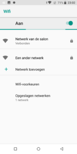 salonhub wifi word gekoppeld
