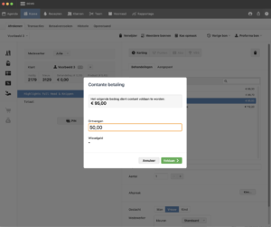 kassabon aanpassen salonhub