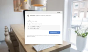Annuleerwidget bij het annuleren van een afspraak