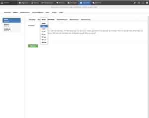 Annuleringstermijn instelbaar van 24 tot niet