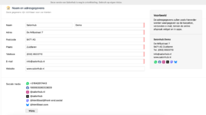 Afzender Social Media uitgebreid in Salonhub