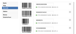 barcode van salonhub