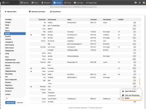 VoIP bellen vanuit tabblad Klanten