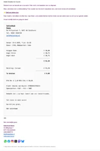 Kassabon standaard + review vragen